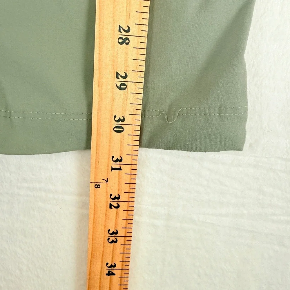 Columbia Mens Convertible Hiking Pants Zip Off Legs Khaki Size 22W Regular Green